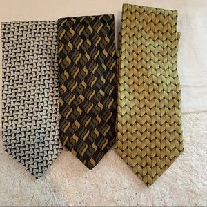 100% silk Bundle of mens ties made in Italy